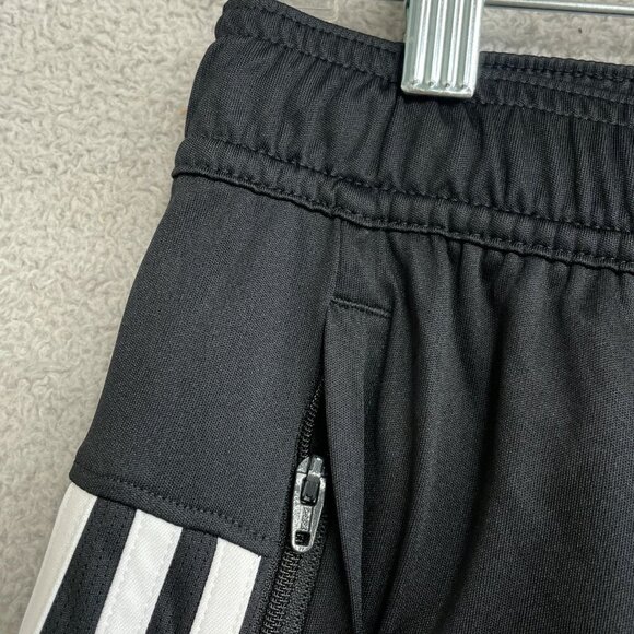 NEW Adidas Men's XL Stripe Shorts Black/White Polyester Athletic - Picture 7 of 8